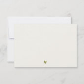 Kust Bali Beach Palm Tree Waterverf Bruiloft RSVP Kaartje (Achterkant)