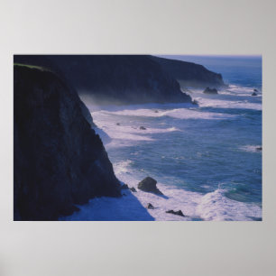 Kust, Big Sur, Californië Poster