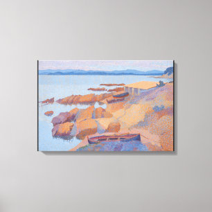 "Kust bij Antibes" door Henri Edmond Cross Canvas Afdruk