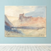 Kust bij Tunis Canvas Afdruk (Insitu (Houten vloer))