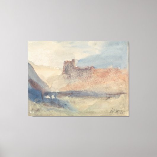 Kust bij Tunis Canvas Afdruk (Voorkant)