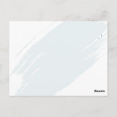 Kust Blauw Bewaar de Datum Briefkaart (Achterkant)