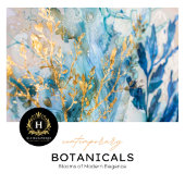 Kust Blauw en Goud Weefselpapier Tissuepapier