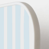 Kust Blauw Gestreepte Monogram Pickleball Paddle (Links Detail)