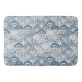 Kust Blauw Schelp Patroon Strand Badmat (Voorkant)