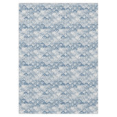 Kust Blauw Schelp Patroon Strand Tafelkleed (Voorkant)