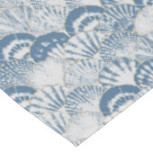 Kust Blauw Schelp Patroon Strand Tafelkleed (Gekanteld)