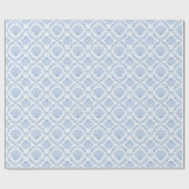 Kust Blauwe coquette zeeschelp Cadeaupapier (Vlak)