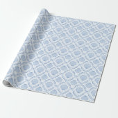 Kust Blauwe coquette zeeschelp Cadeaupapier (Uitgerold)