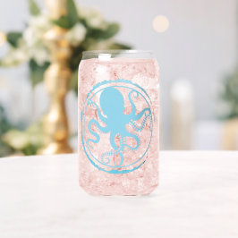 Kust Blauwe Octopus 2 Blikvorm Glas