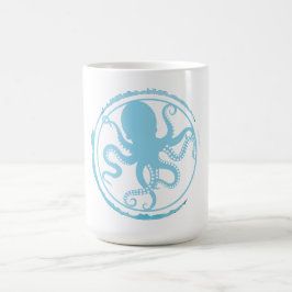 Kust Blauwe Octopus 2 Koffiemok