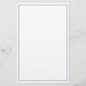 Kust Blauwe Palmetto Palmboom Persoonlijk Briefpapier (Achterkant)