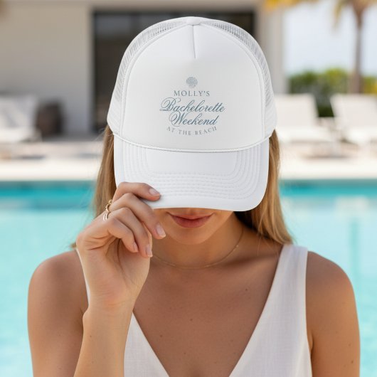 Kust Blauwe Schelp Hen Party Trucker Pet
