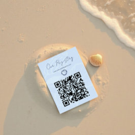 Kust Blauwe Schelpen Huwelijksregister Informatiekaartje