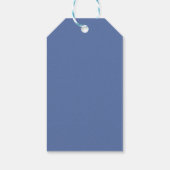 Kust Blauwe Schelpen Waterverf 10% Korting Cadeaulabel (Achterkant)