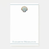 Kust Blauwe Sint-Jacobsschelp Geschenktiller Schel Post-it® Notes (Voorkant)