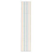 Kust Blauwe Streep Tafel Runner Strandhuis Tafel Medium Tafelloper (Voorkant)