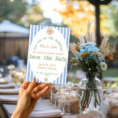 Kust Blauwe Strepen Save the Date