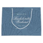 Kust Blauwe Zeeschelp Libelle Groot Cadeauzakje (Voorkant)