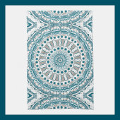 Kust Blauwgroen en Zand Oceaan-geïnspireerde Manda Theedoek