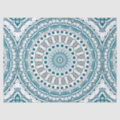 Kust Blauwgroen en Zand Oceaan-geïnspireerde Manda Tissuepapier (Voorkant)