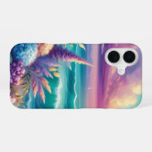 Kust Bloem iPhone Hoesje Slank iPhone 16 Hoesje (Achterkant horizontaal)