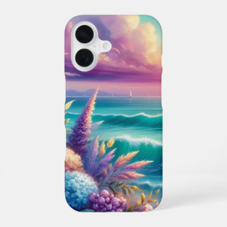 Kust Bloem iPhone Hoesje Slank iPhone 16 Hoesje