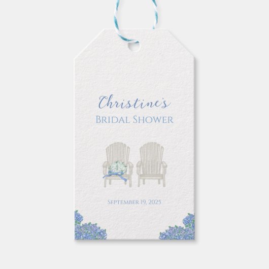 Kust Boeket Vrijgezellenfeest Dank u Gift Labels Cadeaulabel (Voorkant)