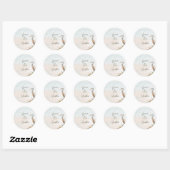 Kust Boho Reiger Trouwnaamstickers Ronde Sticker (Vel)