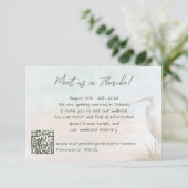 Kust Boho Trouwen Alles in Eén Save The Date (Staand voorkant)
