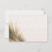 Kust Boho Trouwwebsite Egret Design RSVP Kaartje (Achterkant)