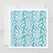 Kust Botanische Zeewier Aqua Oceaan Blauwe Minimal