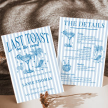 Kust Bruidsfeest Cocktails Blauwe