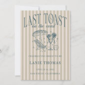 Kust Bruidsmeisje Cocktail Feest Navy Kaart (Voorkant)