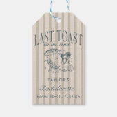 Kust Bruidsmeisje Cocktailparty Navy Cadeaulabel (Voorkant)