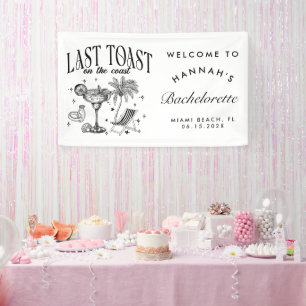Kust Bruidsmeisje Modern Cocktailfeest Zwart Spandoek