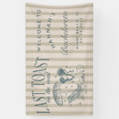 Kust Bruidsmeisjes Cocktail Feestje Marine Spandoek (Verticaal)