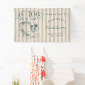 Kust Bruidsmeisjes Cocktail Feestje Navy Spandoek (Insitu)