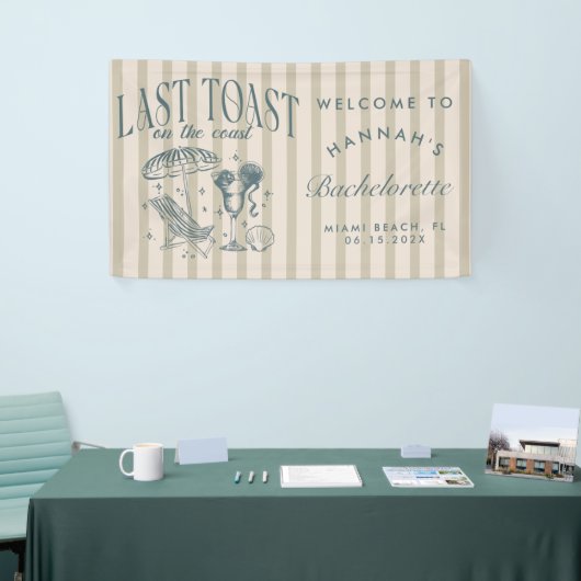 Kust Bruidsmeisjes Cocktail Feestje Navy Spandoek (Beurs)