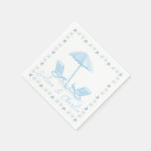 Kust bruiloft cocktail servet (Hoek)