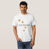 Kust bruiloft GROOMSMAN Zeester T-shirt (Voorkant volledig)
