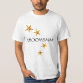 Kust bruiloft GROOMSMAN Zeester T-shirt (Voorkant)