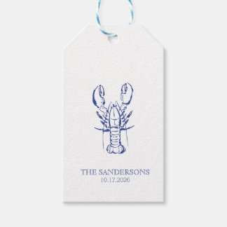 Kust bruiloft servet cadeaulabel