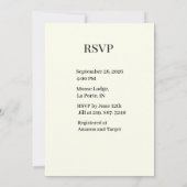 Kust bruiloftborrel strand uitnodiging  (Achterkant)