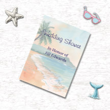 Kust bruiloftborrel strand uitnodiging