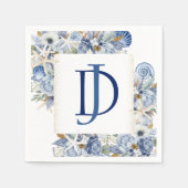 Kust Bruiloftsbaby Shower Papieren Servetten (Voorkant)