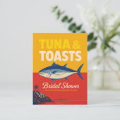 Kust Bruiloftsborrel Tonijn Nautilus Bruid Brunch Briefkaart (Staand voorkant)
