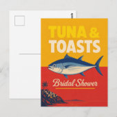 Kust Bruiloftsborrel Tonijn Nautilus Bruid Brunch Briefkaart (Voorkant / Achterkant)
