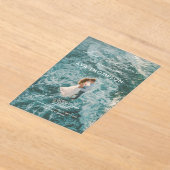Kust bruiloftsbruiloft Acryl uitnodiging (Laagn)