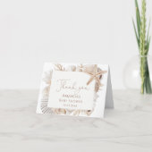 Kust bruiloftsfeest bedankkaart (Voorkant)